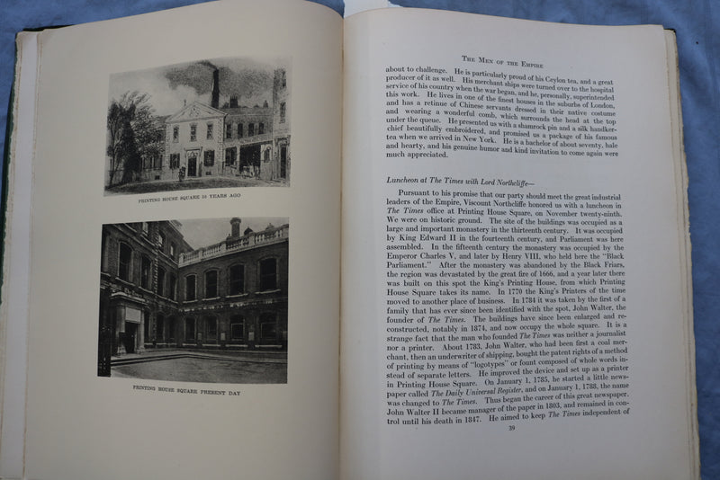 1919 AMERICAN JOUNALISTES IN EUROPE SOFTCOVER BOOK BY H. M. SWETLAND - K 672