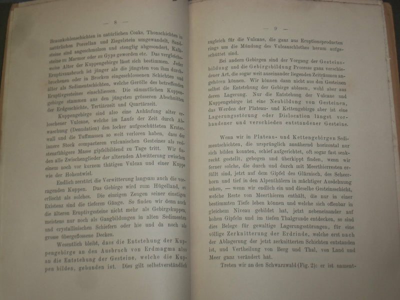 1881 DIE GEBIRGE - VORTRAG VON PROF. ALBERT HEIM - GERMAN TEXT - J 4895