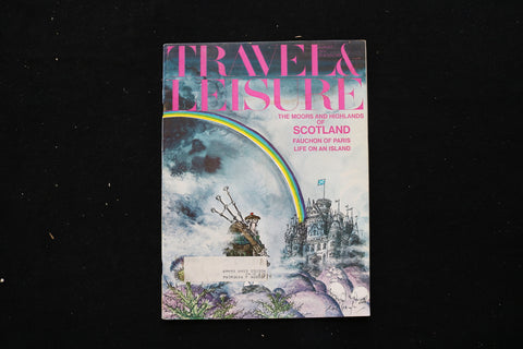 1974 AUGUST TRAVEL & LEISURE MAGAZINE - THE MOORS OF SCOTLAND COVER - SP 4192S