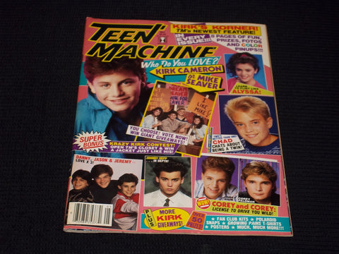 1988 MAY TEEN MACHINE MAGAZINE - COREY & COREY FRONT COVER - E 15992