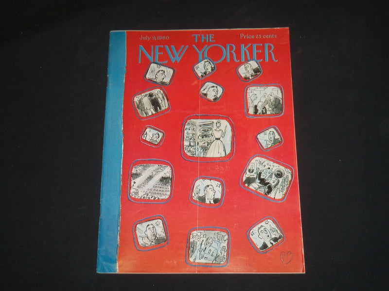 1960 JULY 9 THE NEW YORKER MAGAZINE - ILLUSTRATED COVER - NY 727