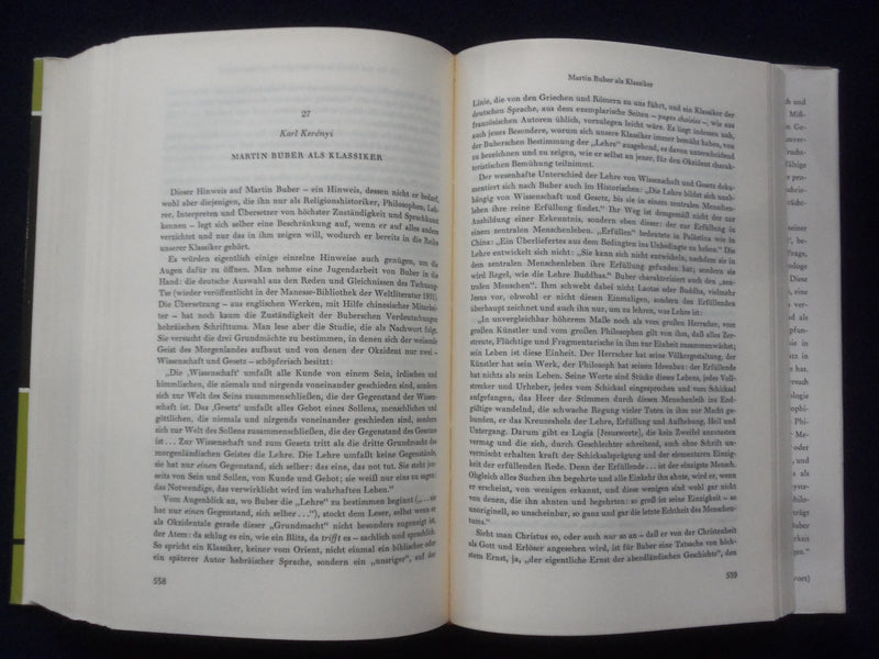 1963 MARTIN BUBER HARDCOVER BOOK-PAUL SCHILPP/MAURICE FRIEDMAN- GERMAN - KD 9001