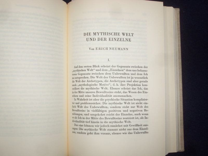 1950 ERANOS-JAHRBUCH 1949 HARDCOVER BOOK - DER MENSCH - GERMAN - KD 9011