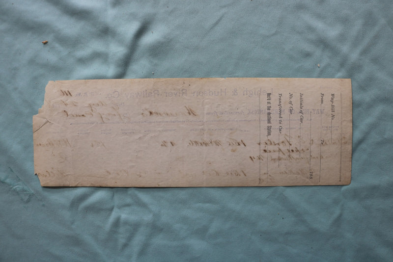 1888 WAY-BILL OF MERCHANDISE RAILROAD - 3 PIECES - K 3326