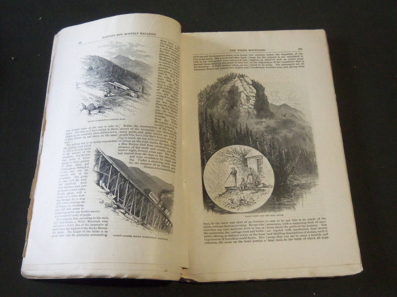 1877 HARPER'S MONTHLY MAGAZINE LOT OF 8 ISSUES - NICE ILLUSTRATIONS- WR 503