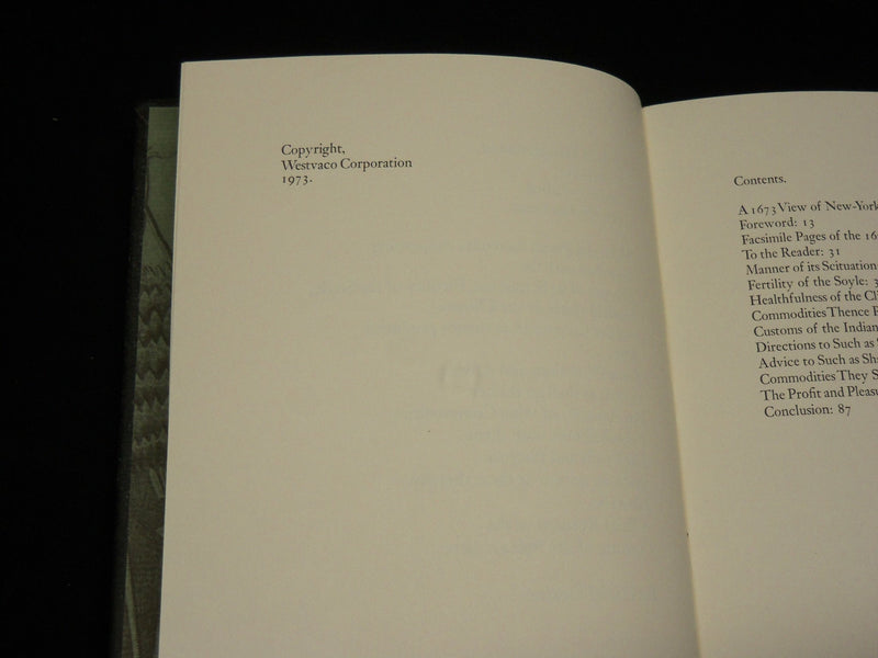 1973 A BRIEF DESCRIPTION OF NEW YORK - 1670 BOOK BY DANIEL DENTON - KD 6522