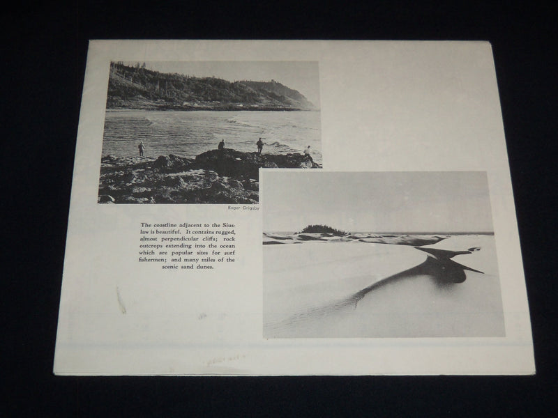 1962 SIUSLAW NATIONAL FOREST FOLD-OUT - U. S. DEPARTMENT OF AGRICULTURE - J 8796