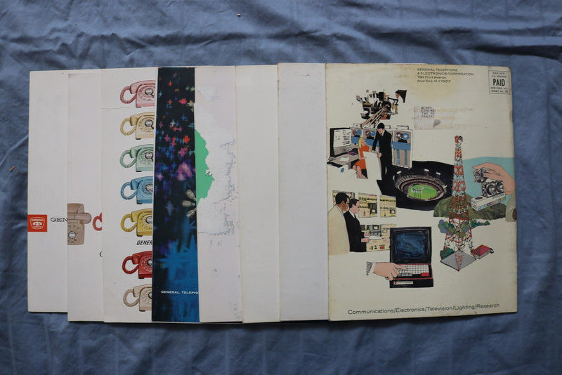 1957-1969 GERNERAL TELEPHONE & ELECTRONICS ANNUAL REPORTS - LOT OF 8 - K 3211