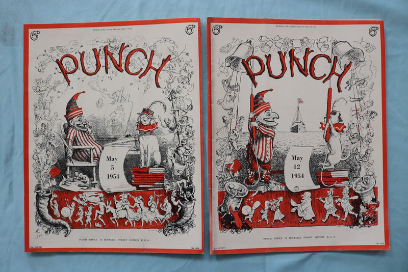 1954 PUNCH MAGAZINE - LOT OF 25 - O 3970