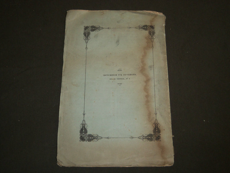 1846 DE LA QUESTION DU TABAC BOOK BY EUGENE LARRIEU - FRENCH - DEUXIEME - J 4637