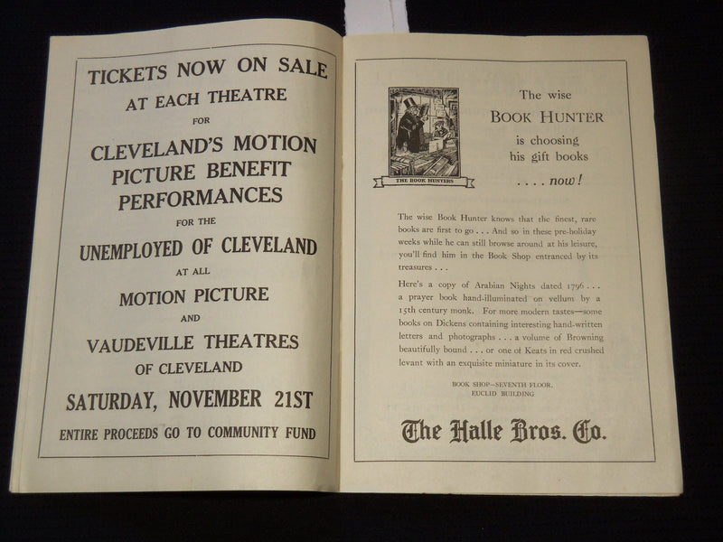 1931 OHIO THEATRE PROGRAM - SHAKESPEARE - J 8012