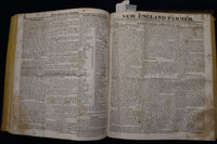 1826-1827 NEW ENGLAND FARMER BOUND VOLUME #5 - KD 9535