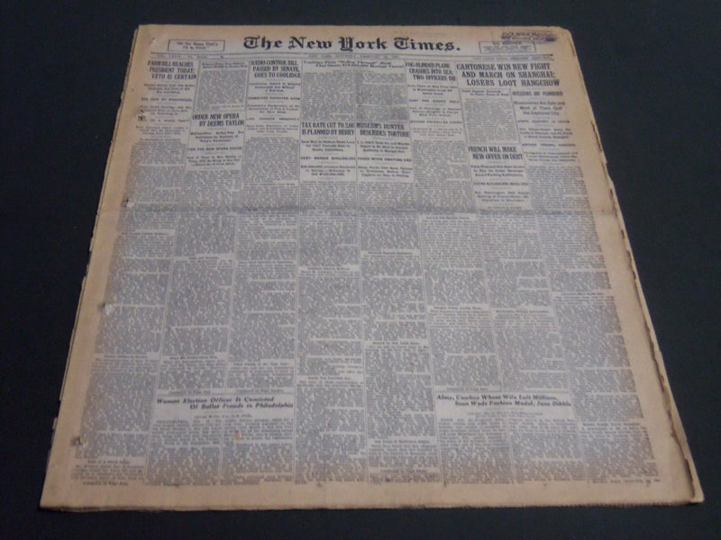 1927 FEBRUARY 19 NEW YORK TIMES - ORDER NEW OPERA BY DEEMS TAYLOR - NT 6801