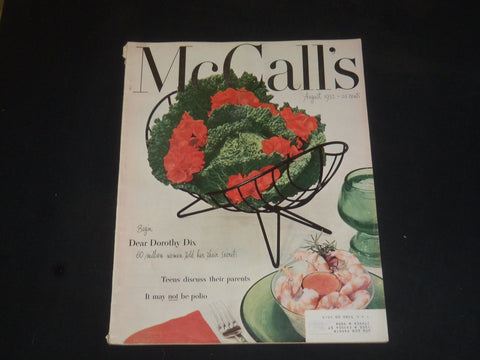 1952 AUGUST MCCALL'S MAGAZINE - NICE COVER, STORIES & ADS - SP 6869