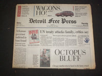 1995 JUNE 8 DETROIT FREE PRESS NEWSPAPER-AK GOV. INDICTED IN LOAN FRAUD- NP 7673