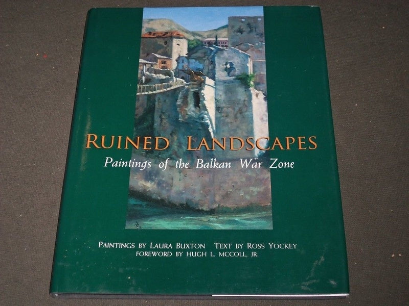 2000 RUINED LANDSCAPES PAINTINGS OF BALKAN WAR ZONE ILLUSTRATED BOOK - KD 1092