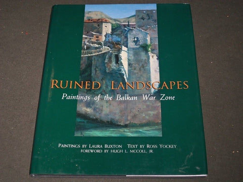 2000 RUINED LANDSCAPES PAINTINGS OF BALKAN WAR ZONE ILLUSTRATED BOOK - KD 1092