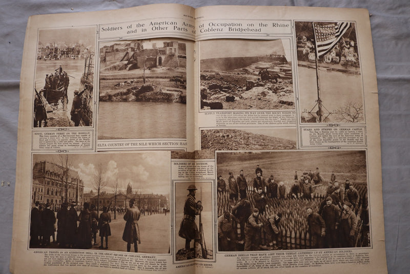 1919 APRIL 17 MID-WEEK PICTORIAL MAGAZINE SECTION - EGYPT IN REVOLI - NP 9256