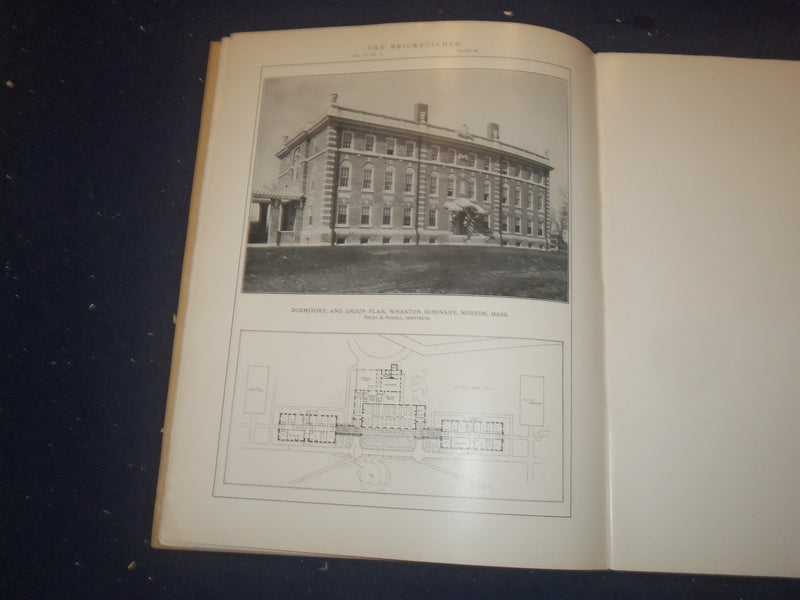1909 APRIL THE BRICKBUILDER MAGAZINE - AN ARCHITECTURAL MONTHLY - ST 258Q
