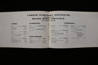 1961 MAY 5 & 22 LONDON SYMPHONY ORCHESTRA PROGRAMS - LOT OF 2 - K 1911
