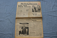 1966 FEB 21 THE DAILY CHRONICLE NEWSPAPER - DEGAULLE, TROOP CONTROL - NP 8497