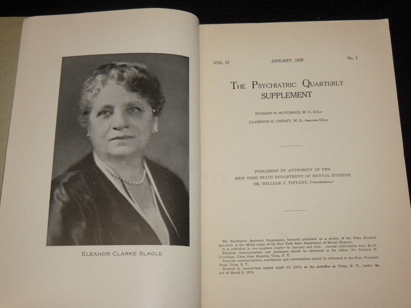 1938-1941 THE PSYCHIATRIC QUARTERLY SUPPLEMENT MAGAZINE LOT OF 5 - WR 505C