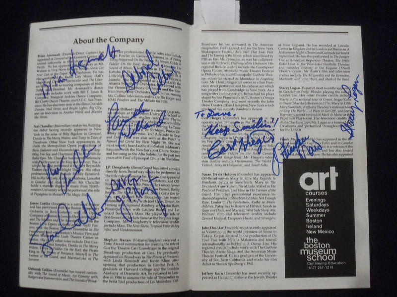 1989 CANDIDE PROGRAM - HUNTINGTON THEATRE CO. - MANY SIGNATURES - J 9724