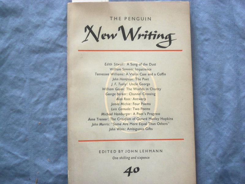 1950 THE PENGUIN NEW WRITING SOFTCOVER BOOK EDITED BY JOHN LEHMANN - K 307