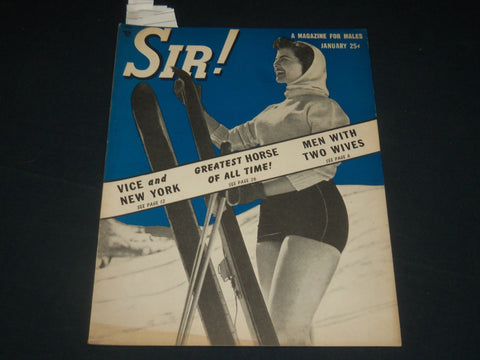 1949 JANUARY SIR! MAGAZINE - VICE & NEW YORK - JANIS PAIGE - PHOTOS - J 5655
