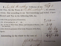 1815 TAX BILL - JOSEPH HUMPHREY COLLECTOR - J 5373