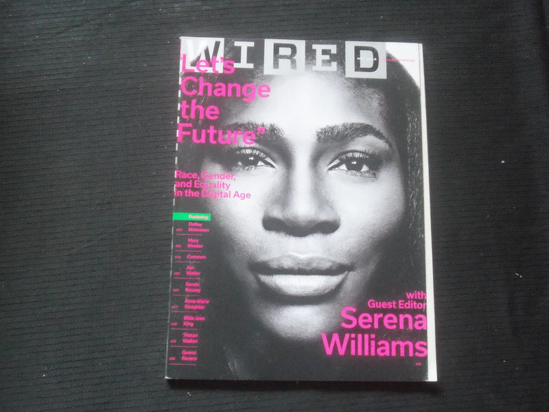 2015 NOVEMBER WIRED MAGAZINE - SERENA WILLIAMS COVER - B 5338V