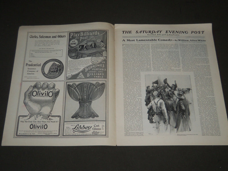 1901 SEPT 21 THE SATURDAY EVENING POST MAGAZINE - ILLUSTRATED COVER - SP 550