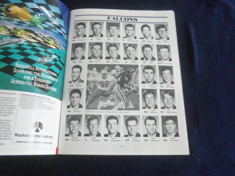 1984 SEP 8 FOOTBALL PROGRAM - AIR FORCE VS. UNIV OF NOTHERN COLORADO - SP 1216P