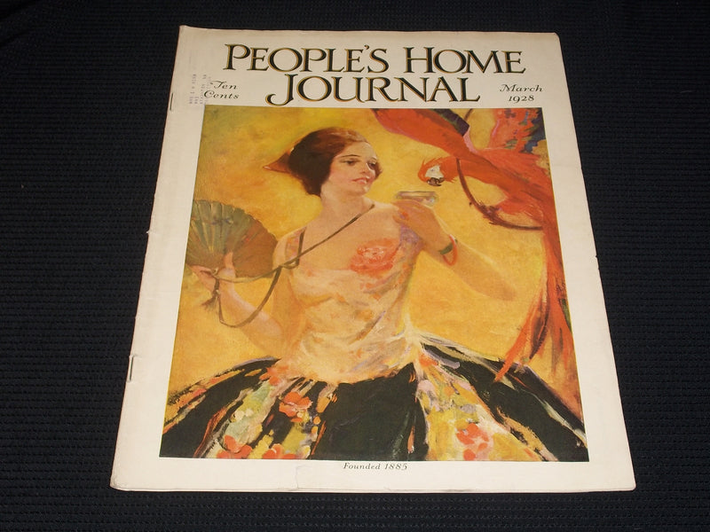 1928 MARCH PEOPLE'S HOME JOURNAL MAGAZINE NICE ILLUSTRATED COVER ART - E 2801