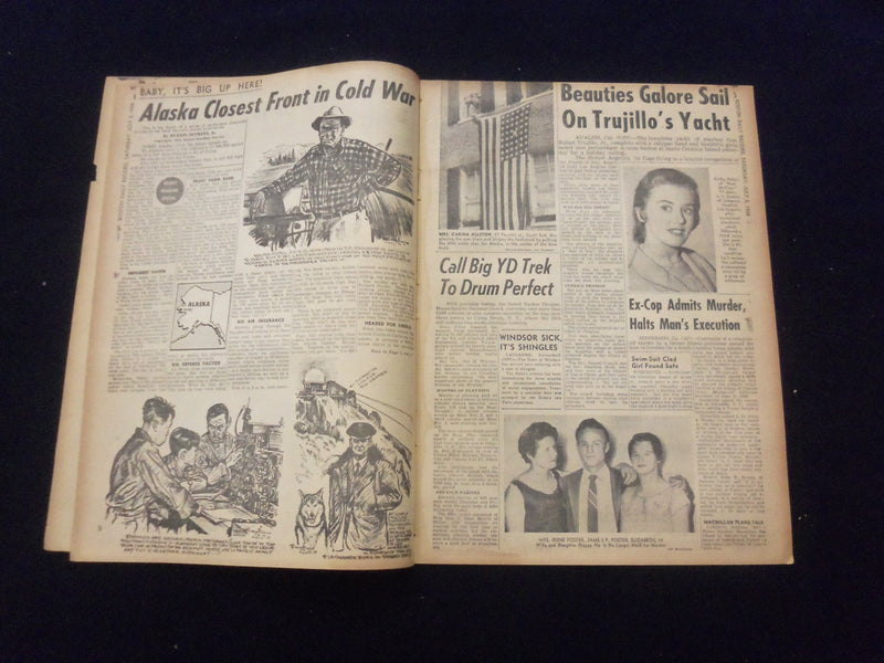 1958 JULY 5 BOSTON DAILY RECORD NEWSPAPER - HOLIDAY TOLL SOARS TO 14 - NP 6348