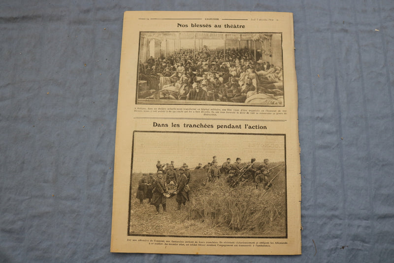 1914 DEC 3 EXCELSIOR JOURNAL - LE FELD-MARECHAL VON HINDENBOURG -FRENCH- NP 8553