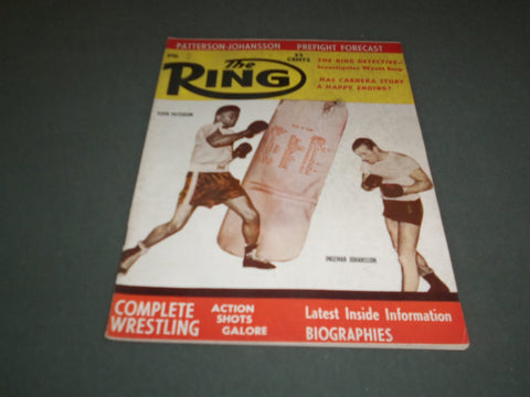 1961 APRIL THE RING MAGAZINE - FLOYD PATTERSON AND INGEMAR JOHANSSON - SP 5287