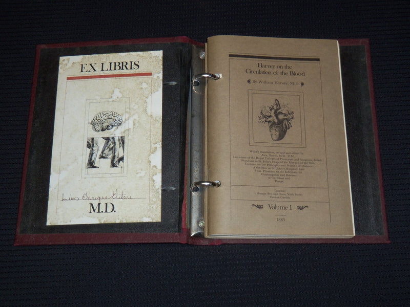 1889 REPRINT HARVEY ON THE CIRCULATION OF THE BLOOD 3 SOFTCOVER VOLUMES - KD 81Q