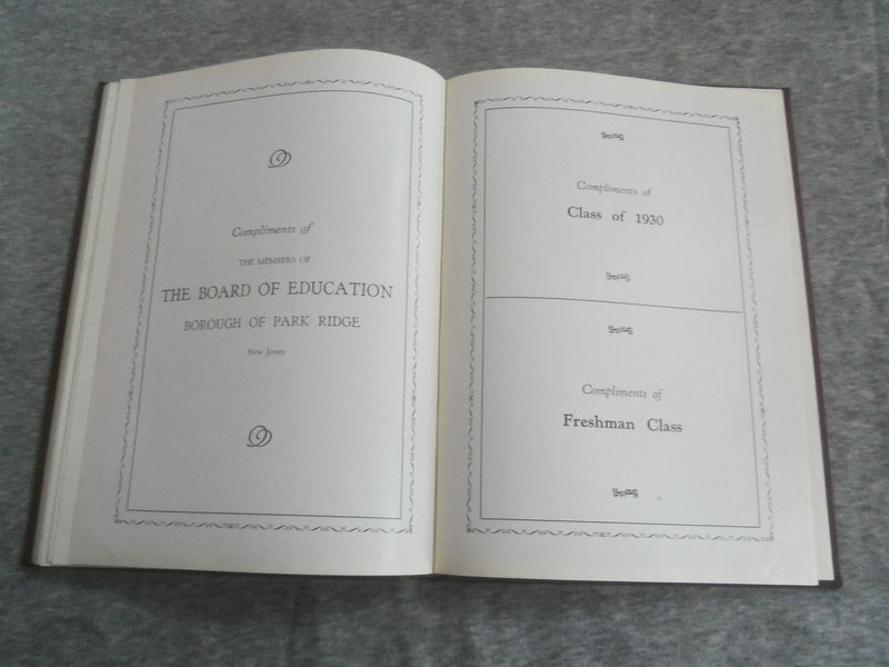 1929 THE HOOT PARK RIDGE HIGH SCHOOL YEARBOOK - PARK RIDGE, NEW JERSEY - YB 2895