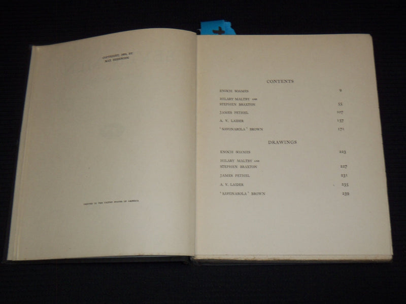 1920 SEVEN MEN HARDCOVER BOOK BY MAX BEERBOHM #986 - KD 7853