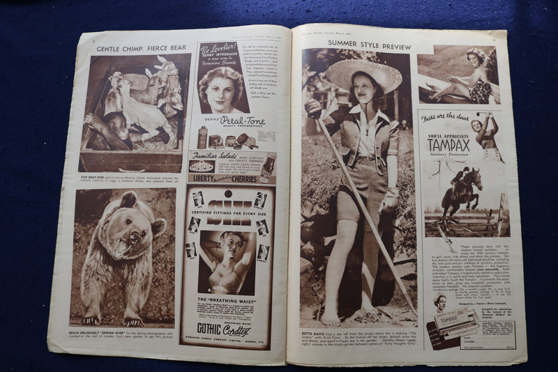 1939 MAY 6 STAR WEEKLY MAGAZINE - KING OF ENGLAND COVER - E 23022