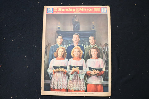 1944 APRIL 9 NY SUNDAY MIRROR MAGAZINE - EASTER DAY COVER - E 26174