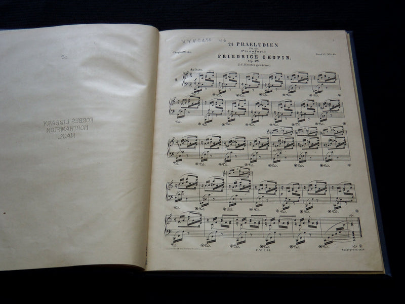 1900'S FRIEDRICH CHOPKIN'S WERKE BOUND VOLUME NO. 6 - PRAELUDIEN - KD 1870B