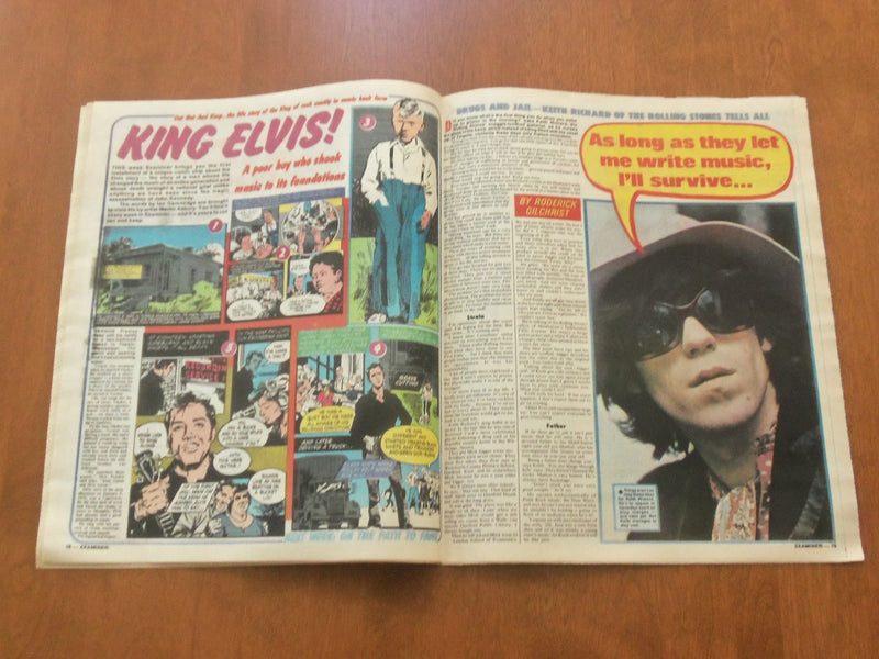 1977 NOVEMBER 1 NATIONAL EXAMINER NEWSPAPER - KING ELVIS!, COLOR COMIC - NP 4716