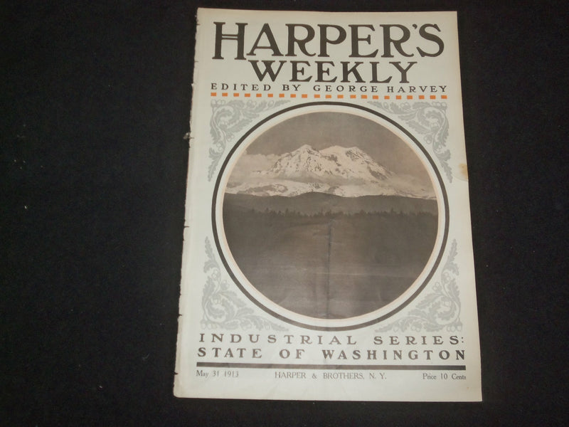 1913 MAY 31 HARPER'S WEEKLY MAGAZINE - INDUSTRIAL SERIES: WASHINGTON - ST 6390
