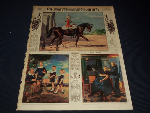 1930 DECEMBER 7 PITTSBURGH SUN TELEGRAPH GRAVURE - MUNNINGS - ECHAGUE - NT 9590