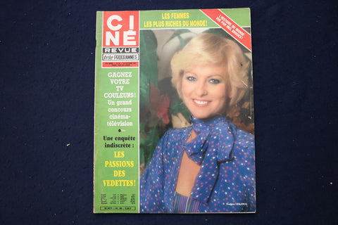1981 OCTOBER 1 CINE REVUE MAGAZINE - EVELYNE LECLERCQ COVER - E 23521