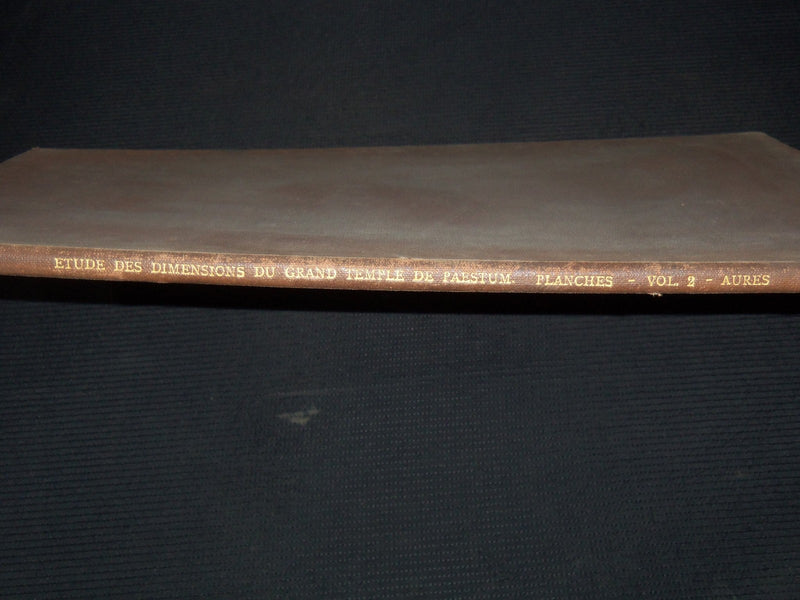 1868 ETUDE DES DIMENSIONS DEGRAND TEMPLE DE PAESTUM - PLANCHES - Z 284