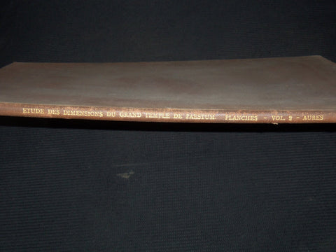 1868 ETUDE DES DIMENSIONS DEGRAND TEMPLE DE PAESTUM - PLANCHES - Z 284