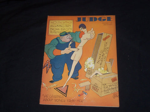 1929 DECEMBER 7 JUDGE MAGAZINE - HE LEARNED ABOUT WOMEN FROM HER - ST 5581